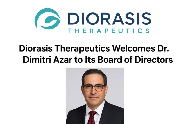 Diorasis Therapeutics Appoints Dr. Dimitri Azar to Board