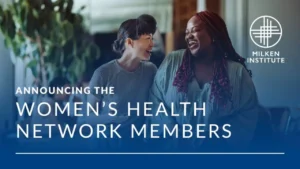 Tidepool Joins Milken Institute Women’s Health Network as Founding Member