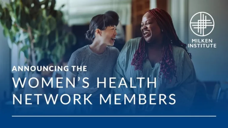 Tidepool Joins Milken Institute Women’s Health Network as Founding Member